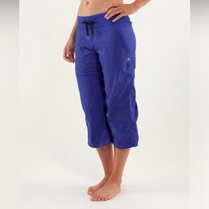 NWT Lululemon Studio Crop Pants Sz 4. NEW! PIGMENT BLUE (cobalt)! NEW WITH TAGS!